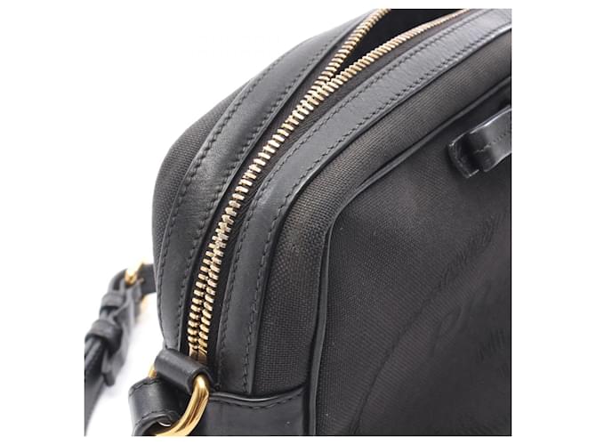 Borsa a tracolla Prada TESSUTO SOFT CALF Nero - vista 9