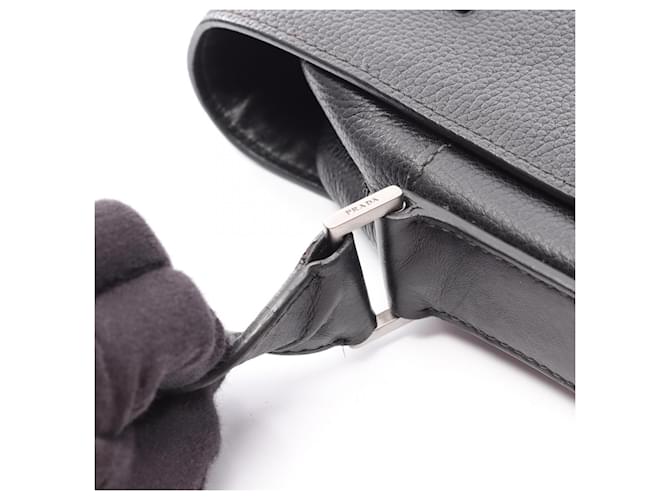 Borsa a Spalla Prada TORO Nero - vista 9