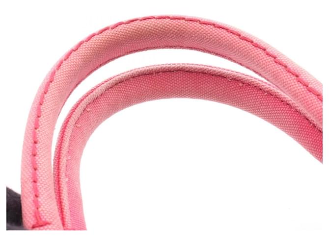 Borsa Tote Mini 2-Way Canapa Prada Rosa - vista 7