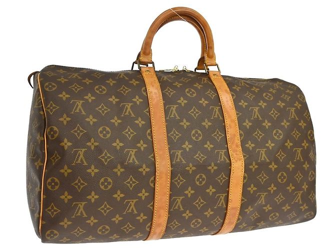 Louis Vuitton Keepall Monogram Canvas 50 Marrone - vista 2