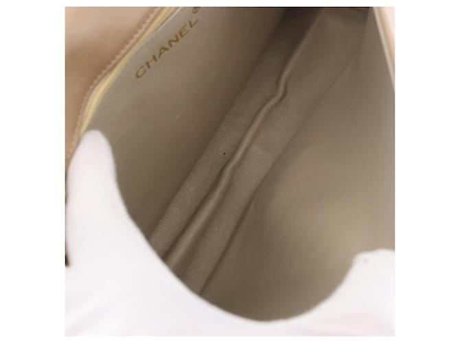Chanel Flap Chain Leather Beige - vista 5