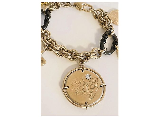 Bracciale Dolce & Gabbana Token Money placcato oro D'oro - vista 11