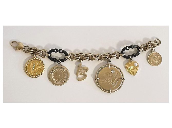 Bracciale Dolce & Gabbana Token Money placcato oro D'oro - vista 13