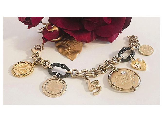 Bracciale Dolce & Gabbana Token Money placcato oro D'oro - vista 15