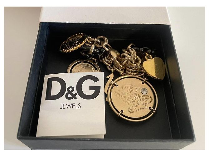 Bracciale Dolce & Gabbana Token Money placcato oro D'oro - vista 18