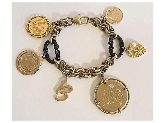 Bracciale Dolce & Gabbana Token Money placcato oro D'oro - vista 19