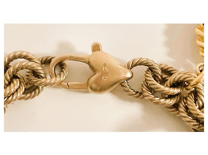 Bracciale Dolce & Gabbana Token Money placcato oro D'oro - vista 6