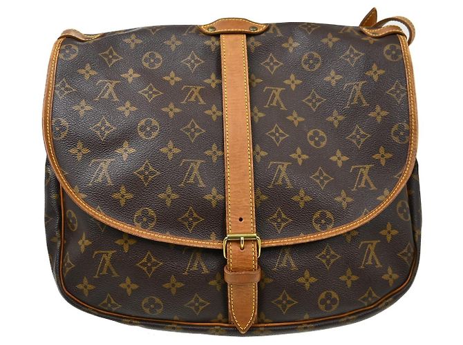 Louis Vuitton Saumur Monogram Canvas 35 Marrone - vista 2