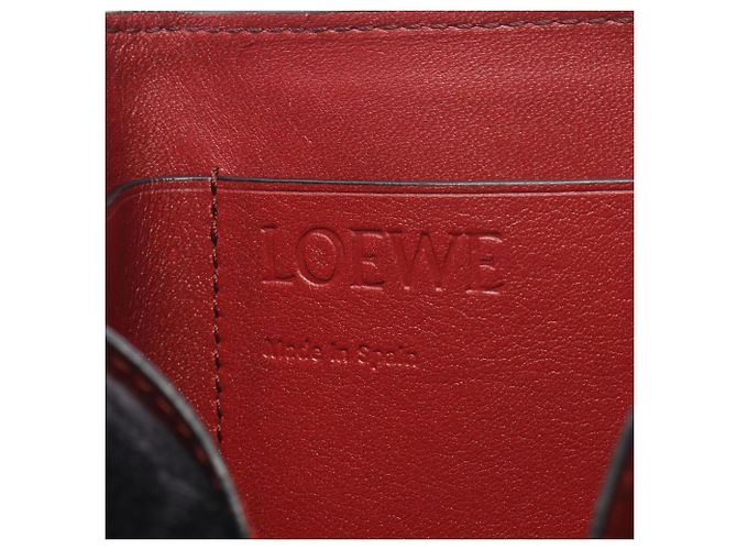 Cartera tríptica de cuero marrón Loewe Castaño - vista 5