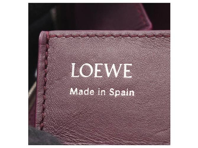 Porta-moedas com fecho de correr em pele bege Loewe - vista 4