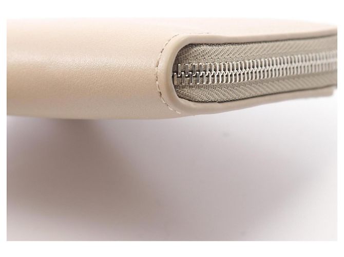 Porta-moedas com fecho de correr em pele bege Loewe - vista 6