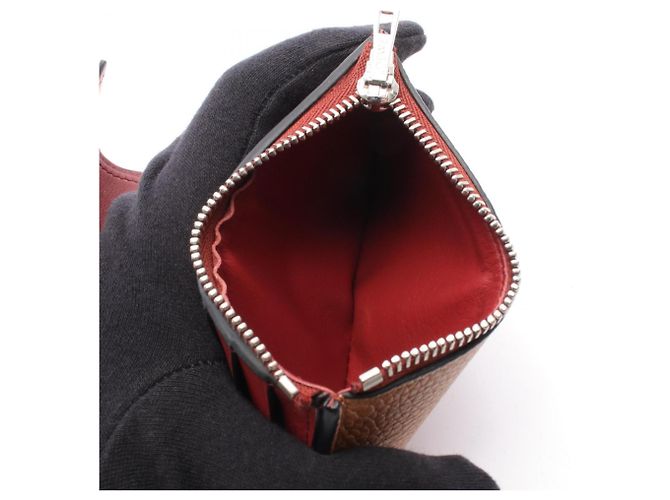 Loewe Tri-fold Wallet aus braunem Leder - Ansicht 5