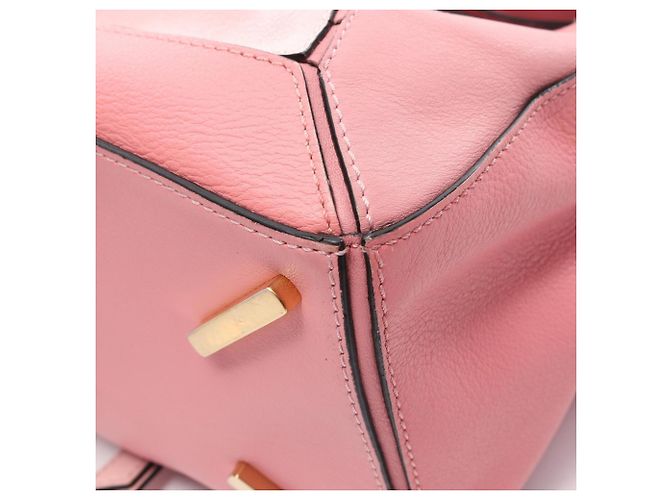Borsa Loewe Puzzle Medium - Borsa a mano in pelle Rosa - vista 12