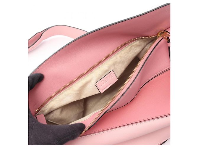 Borsa Loewe Puzzle Medium - Borsa a mano in pelle Rosa - vista 5