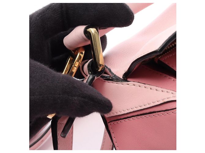 Borsa Loewe Puzzle Medium - Borsa a mano in pelle Rosa - vista 6