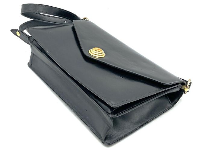 Borsa a tracolla in pelle nera Christian Dior Nero - vista 2