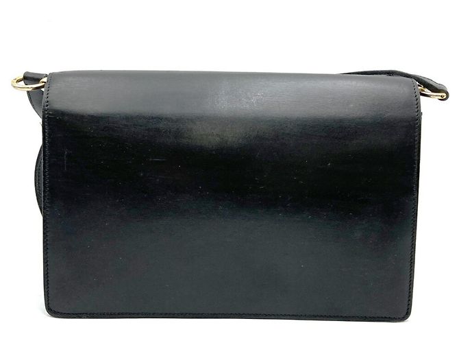Borsa a tracolla in pelle nera Christian Dior Nero - vista 4