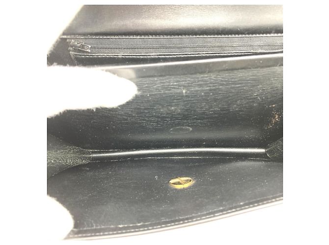 Borsa a tracolla in pelle nera Christian Dior Nero - vista 7