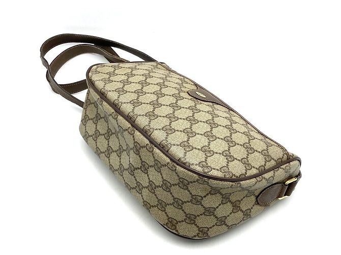Borsa a tracolla Gucci in tela GG Supreme marrone - vista 2
