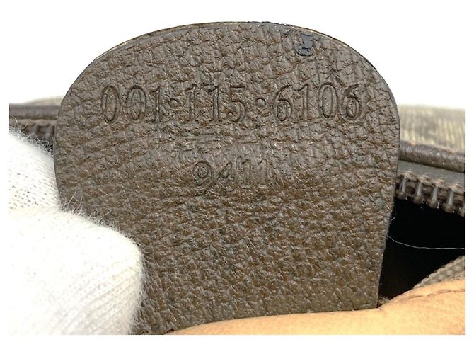 Borsa a tracolla Gucci in tela GG Supreme marrone - vista 8