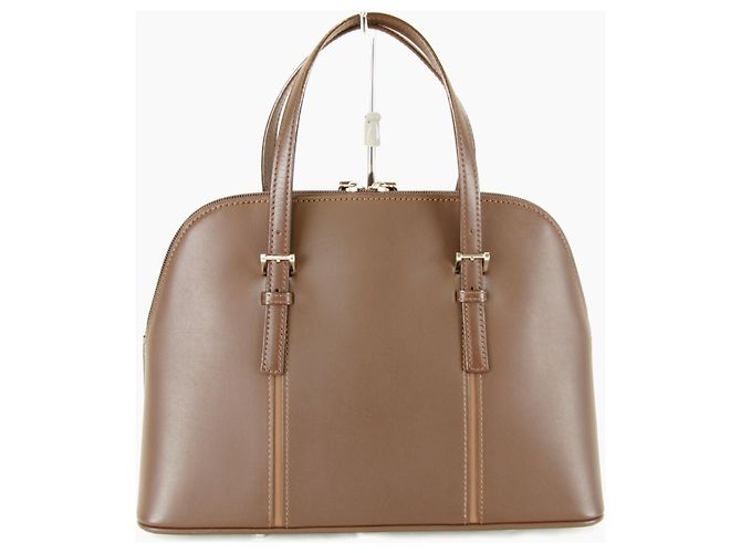 Bolsa de couro marrom Burberry - vista 2