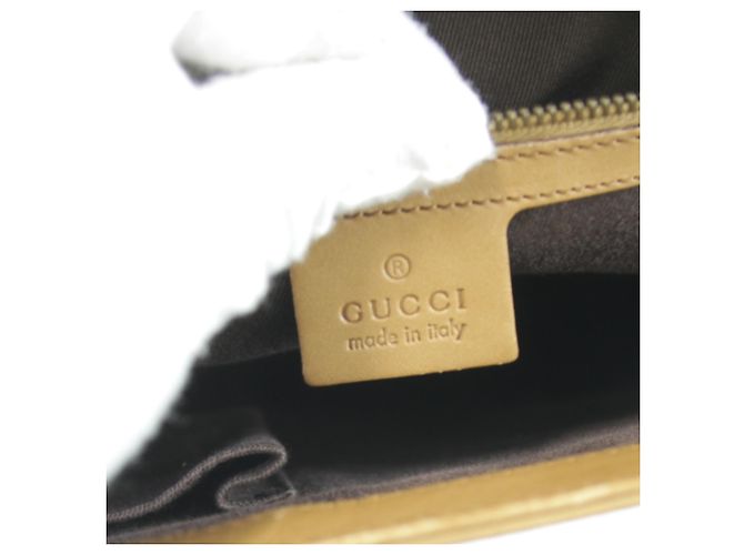 Gucci Ledertote-Tasche Kamel - Ansicht 9