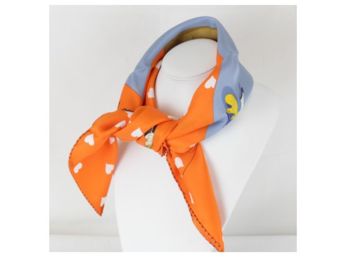 Hermès Hermes Carré 70 Teatime Seidentuch Orange - Ansicht 7