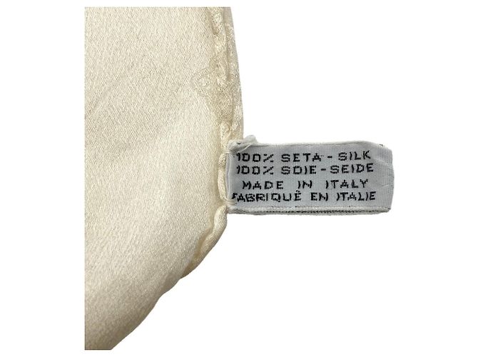 Chanel Coco Mark Seidenschal mit Kettenmuster Pink - Ansicht 4