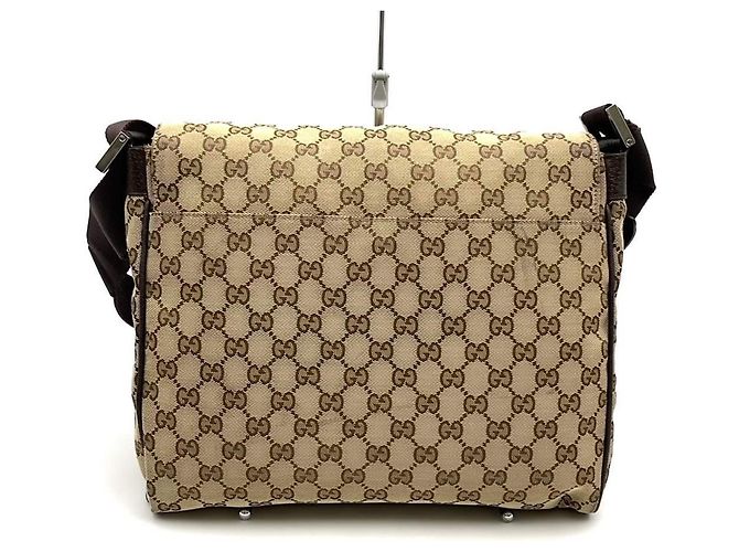 Borsa a Spalla Gucci GG Canvas Marrone - vista 4