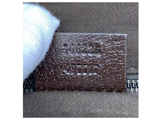 Borsa a Spalla Gucci GG Canvas Marrone - vista 9