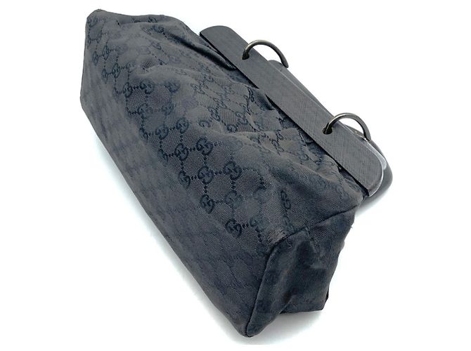 Borsa Gucci GG Canvas Nero - vista 2