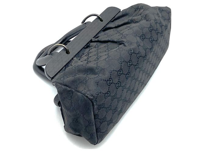 Borsa Gucci GG Canvas Nero - vista 3