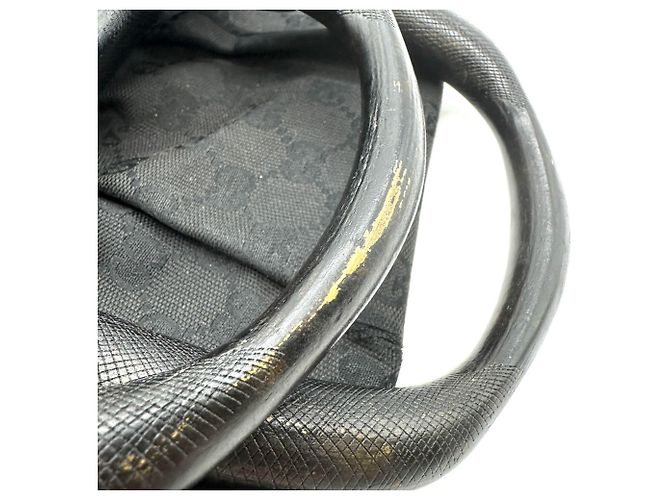 Borsa Gucci GG Canvas Nero - vista 8