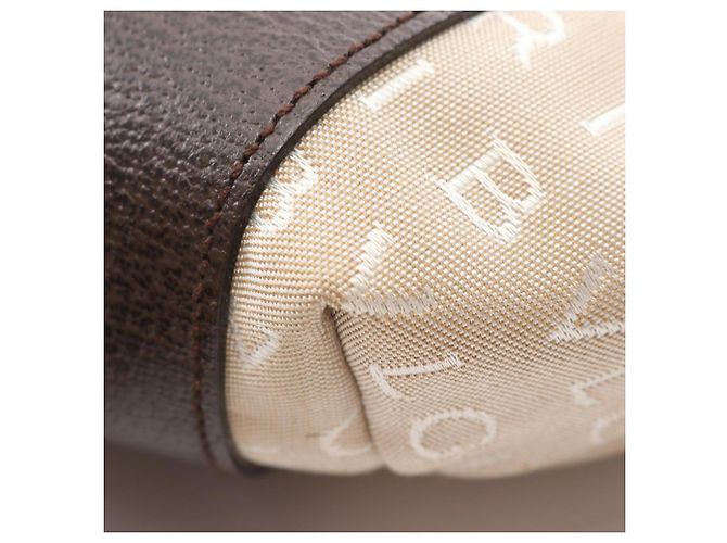 Borsa Tote Bvlgari Bulgari Logomania Marrone Beige - vista 6