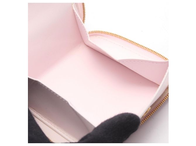 Cartera de cuero rosa de doble pliegue Bottega Veneta - vista 5