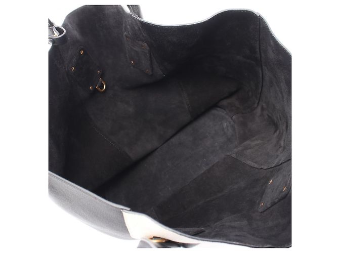 Borsa Tote Basket Bottega Veneta Medium Nero Crudo - vista 3