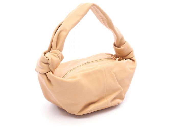 Borsa a mano con manico Double Knot Bottega Veneta Beige - vista 2