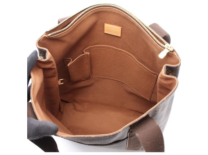 Borsa Tote Louis Vuitton Cabas Bobour Marrone Monogramma - vista 3