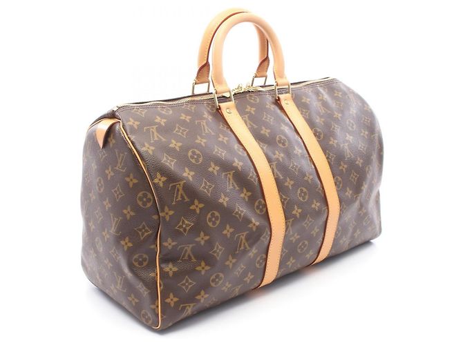 Borsa Boston Louis Vuitton Keepall 45 Marrone Monogramma - vista 2