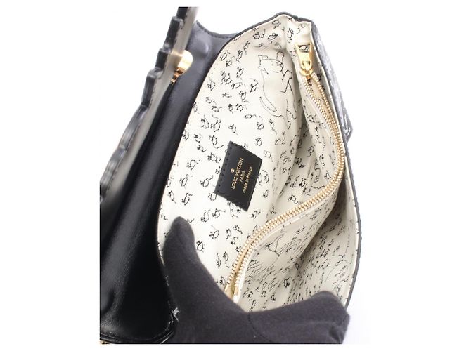 Borsa a Spalla Louis Vuitton Catgram Nero Bianco Multicolore - vista 3