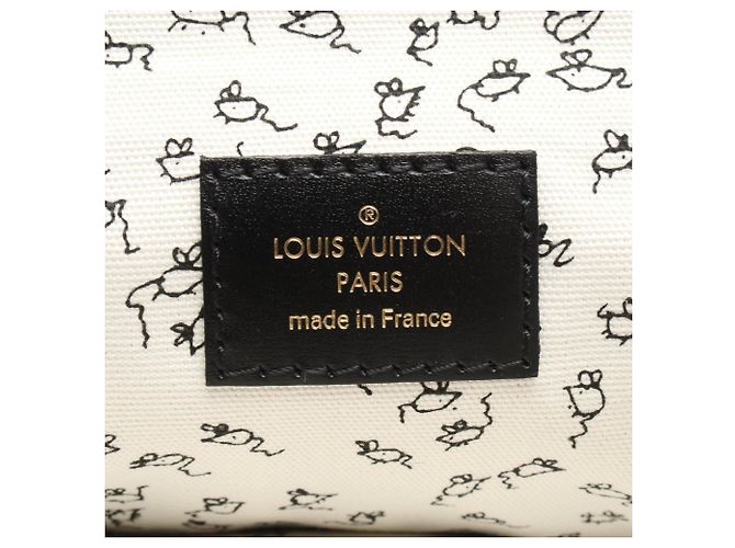 Borsa a Spalla Louis Vuitton Catgram Nero Bianco Multicolore - vista 4