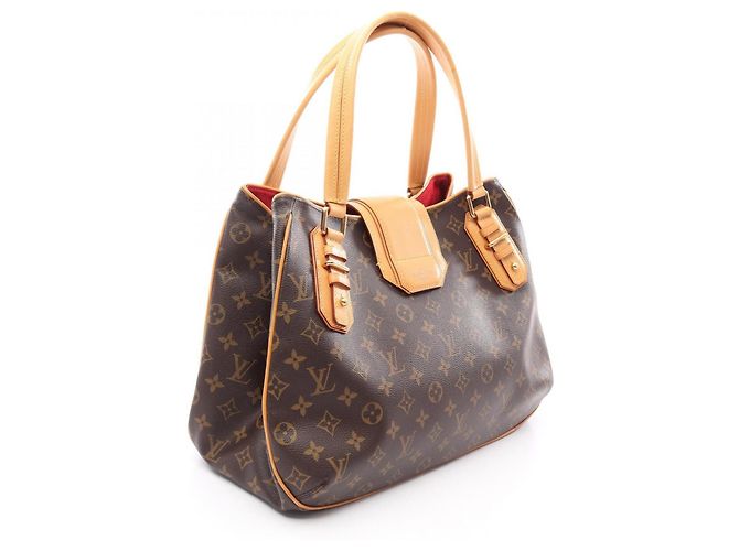 Borsa Louis Vuitton Greet Marrone Monogramma - vista 2