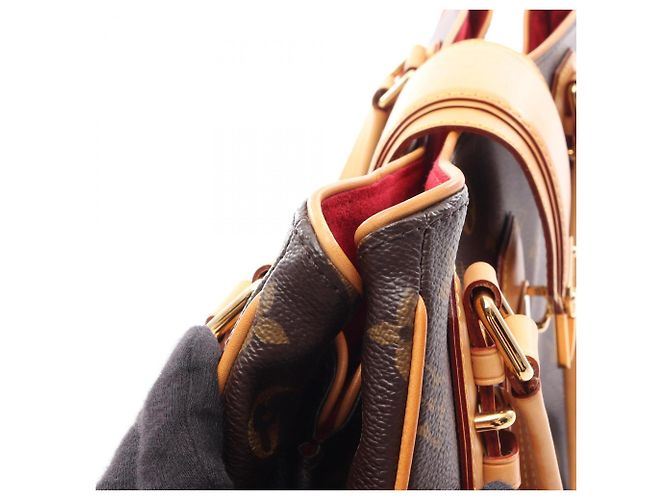 Borsa Louis Vuitton Greet Marrone Monogramma - vista 7
