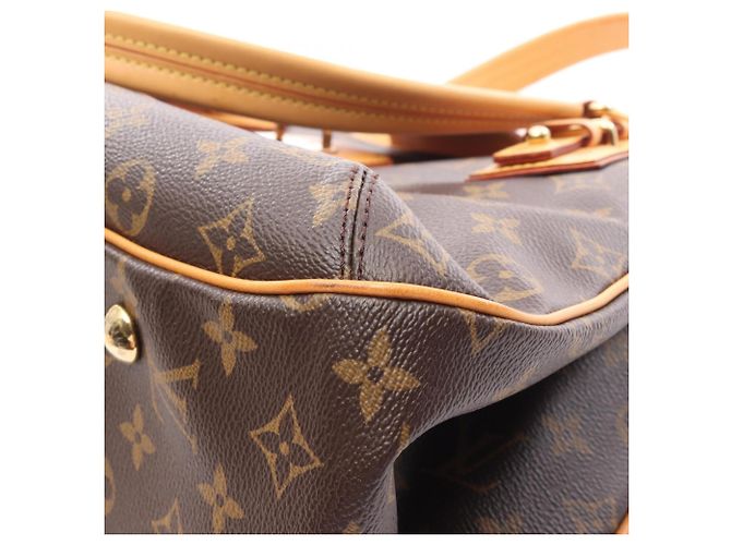 Borsa Louis Vuitton Greet Marrone Monogramma - vista 9