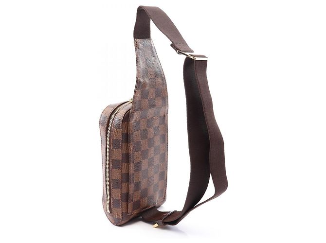 Louis Vuitton Geronimos Marsupio/Borsa a tracolla Marrone Damier ebene - vista 2