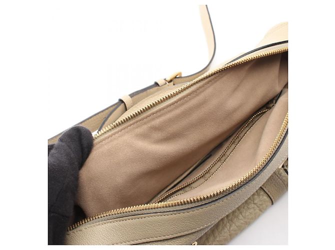Borsa 2-Way Loewe Paseo in pelle beige - vista 10