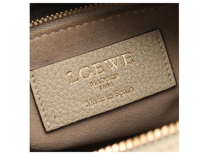 Borsa 2-Way Loewe Paseo in pelle beige - vista 4