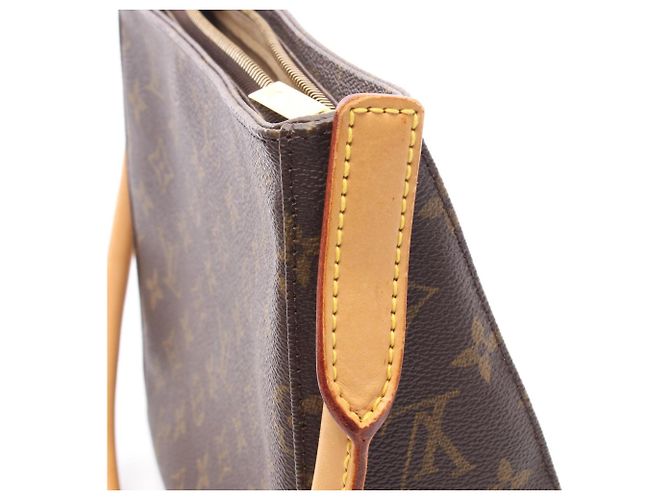 Bolsa de Ombro Louis Vuitton Looping MM Marrom Monograma - vista 8