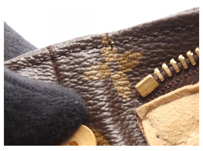 Borsa a Spalla Louis Vuitton Looping GM Marrone - vista 9
