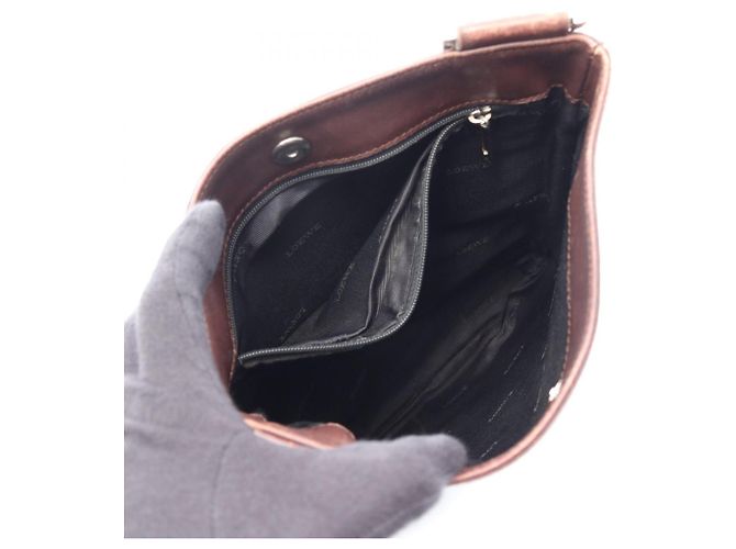 Borsa a Spalla Loewe Anagram Marrone - vista 3